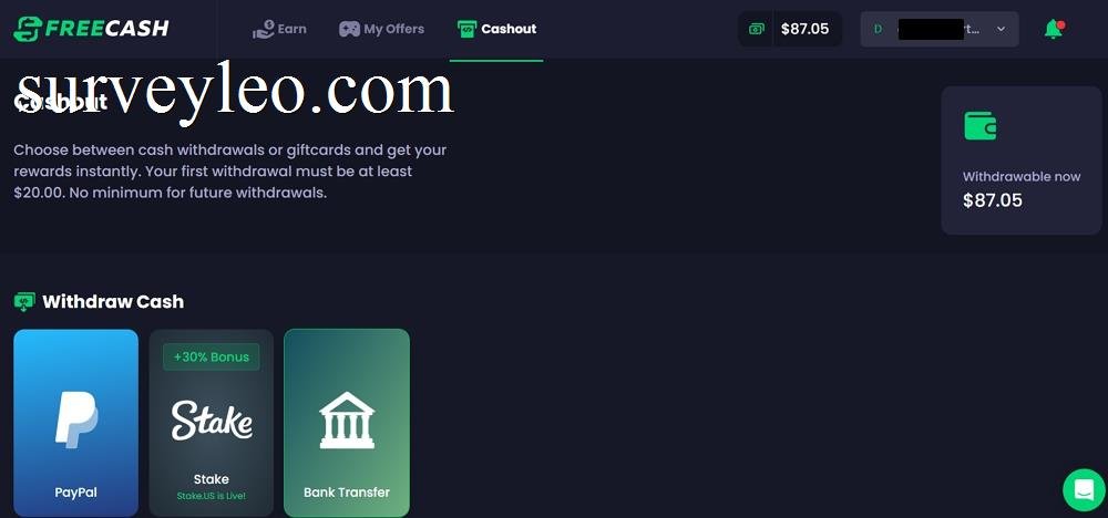 freecash earnings