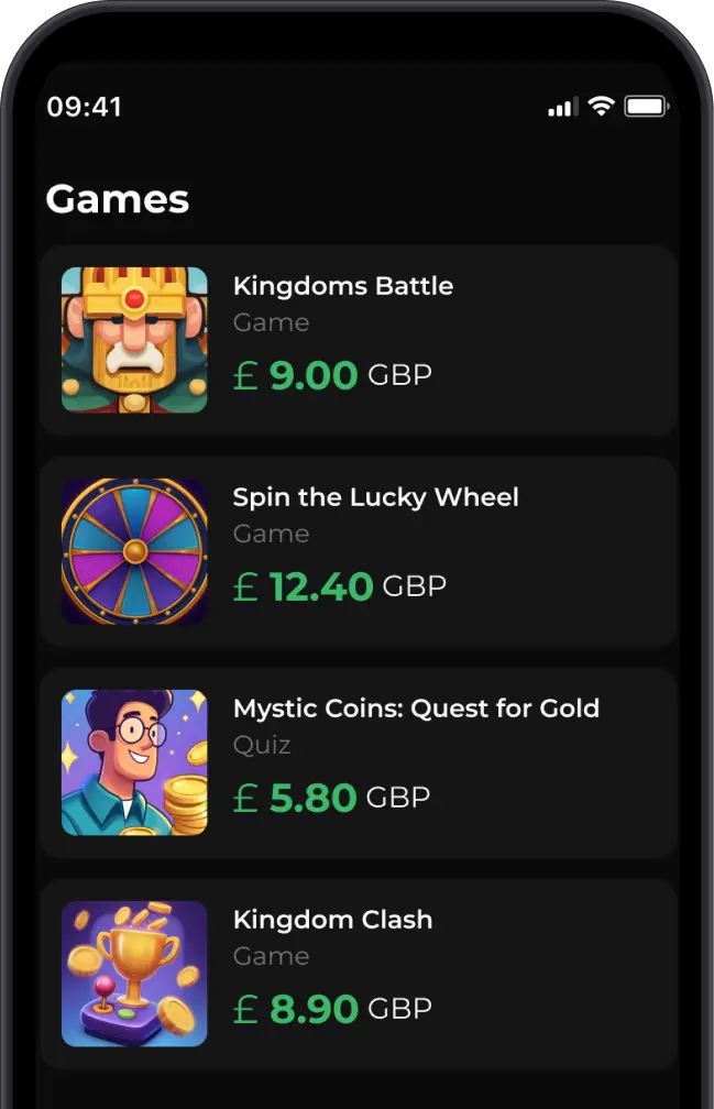 HeyCash mobile application showing a list of tasks with rewards